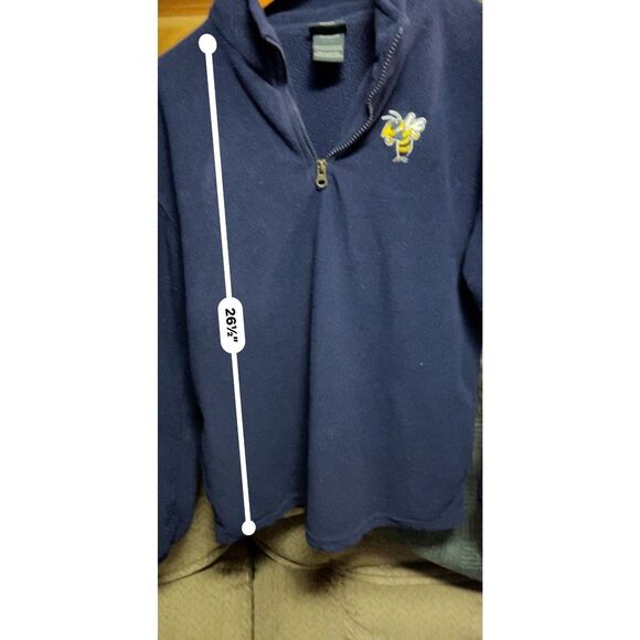 Georgia Tech Yellow Jackets Fleece Pullover, Youth Size 16/18 - Picture 6 of 9